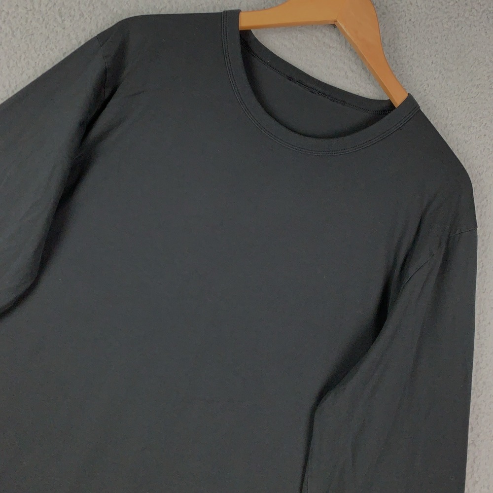 Lululemon Fundamental T-Shirt Men's XL Faded Black Long Sleeve Athletic Casual
